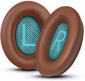 Headphones Replacement Ear Pads, Sheepskin Ear Cushions for Bose AE2/QuietComfort 15/QC25 Improved Durability, Ear Pads Cushions with High-Density Foam, Thickness and Sound Isolation - Brown