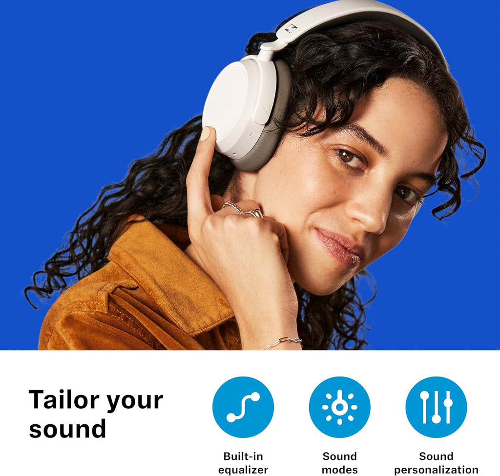 Sennheiser ACCENTUM Plus - Wireless Bluetooth Headphones, Quick-Charge Feature, 50-Hr Battery Playtime, Adaptive Hybrid ANC, Black