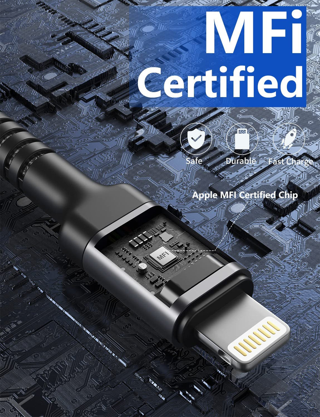 Long iPhone Fast Charger, [Apple MFi Certified] 2Pack 10FT USB C to Lightning Cable Type C iPhone Fast Charging Cord Compatible iPhone 14 13 12 11 Pro Max Xs 8 7 Plus and More