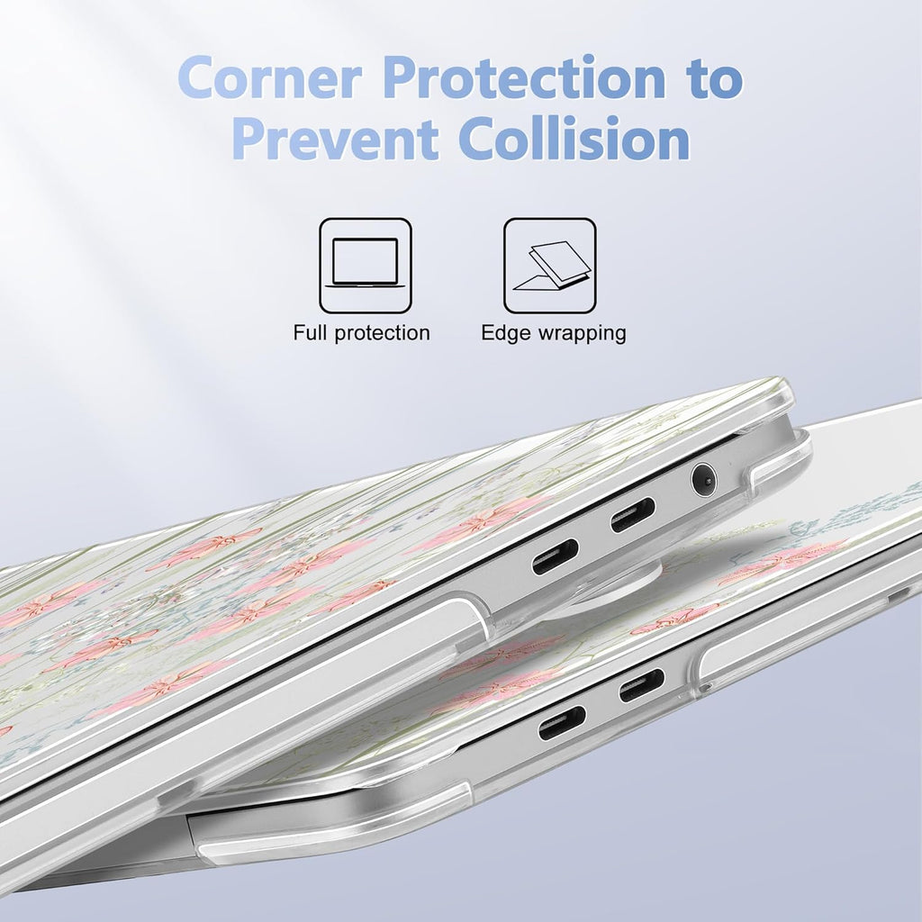 for MacBook Pro 16 inch Case 2019 2020 Release Model A2141, Plastic Hard Shell Cover with Keyboard Cover & Screen Protector for MacBook Pro 16 inch with Touch Bar & Touch ID, Floral C322