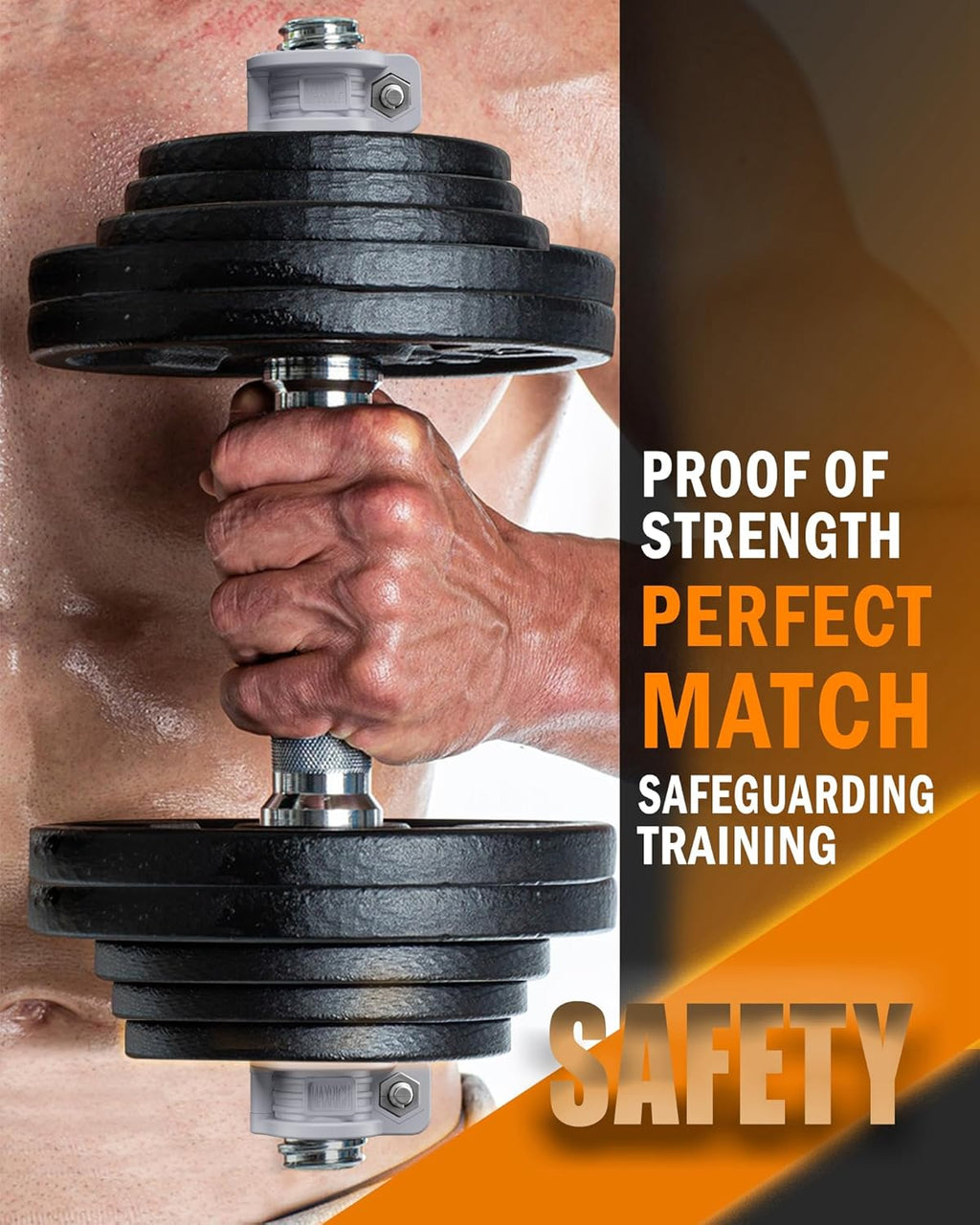 MAXRICH Barbell Clamp 1 inch Multiple Sizes & Adjustable Weight Clips for Quick Release Barbell Collars
