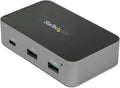 StarTech.com 3 Port USB C 3.2 Gen 2 Hub with Ethernet Adapter - 10Gbps USB Type C to 2x USB-A & 1x USB-C Ports - USB Hub w/ BC 1.2 Phone Fast Charging - Superspeed 10Gbps USB C Hub, TAA