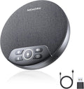 Bluetooth Conference Speakerphone with 4 Mics, AI Noise Reduction, 360° Voice Pickup, 2600mAh Battery, Bluetooth/USB-C/Dongle, Daisy Chain for Large Rooms, Compatible with Zoom/Teams/Skype