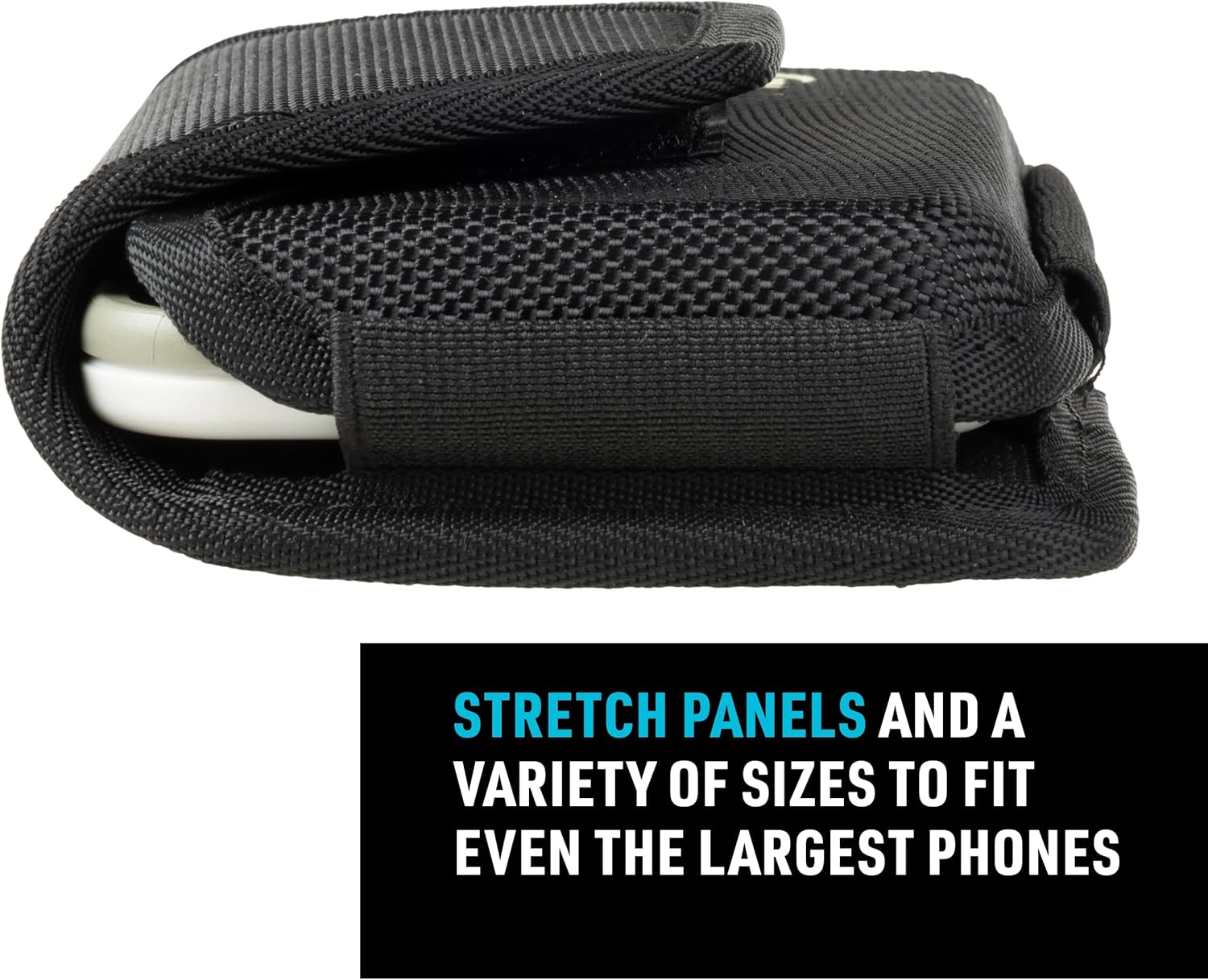 Nite Ize Clip Case Hardshell Universal Rugged Holster - Holster for Men's & Women's Belts - Utility Belt Pouch - Phone Accessories - Cell Phone Pouch - X-Large, Black
