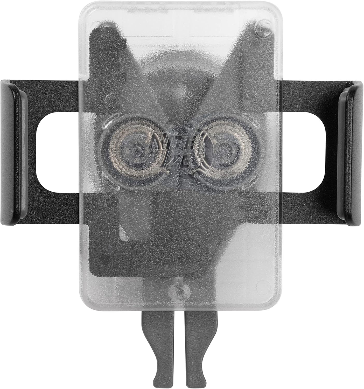 Nite Ize Squeeze Rotating Smartphone Bar Mount - Bike Mount Phone Holder for Handlebars - Phone Holster Accessories - Rotating Phone Holder with Easy-to-Squeeze Levers - Translucent
