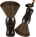 2 Pack Vinyl Turntable Wood Record Cleaning Brushes,Anti-Static Record Brush for Vinyl Albums LP CD Cartridge/Camera Lens/Computer Screen/Keyboard/Character Models