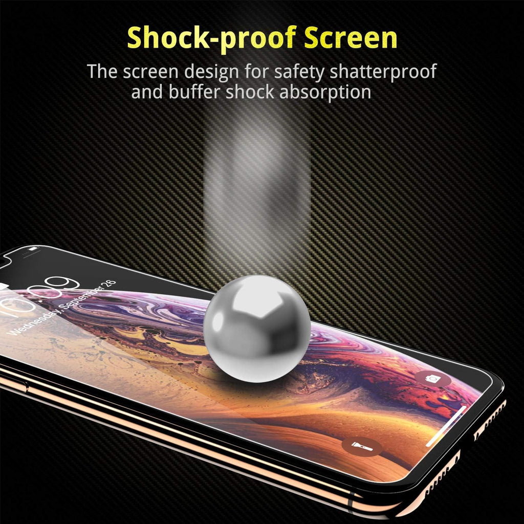 UNBREAKcable 3-Pack Screen Protector for iPhone 11 Pro/X/XS 5.8", 9H Premium Tempered Glass Screen Protector for iPhone X/iPhone Xs/iPhone 11 Pro [Easy Install, No Bubble, Anti-Scratch]