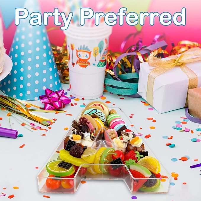 10" 7 Clear Acrylic Number Charcuterie Board Box, Reusable Fillable Decorative - Image 7