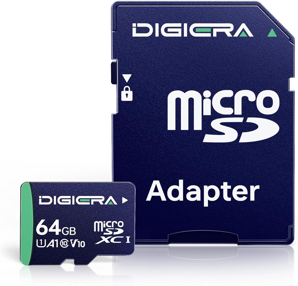 64GB CT100 microSDXC UHS-I Memory Card with Adapter - up to 100MB/s, C10, U1, V10, Full HD, A1, Micro SD Card for Smartphones, Tablets, Cameras, Gaming Consoles, and Drones (1 Pack)