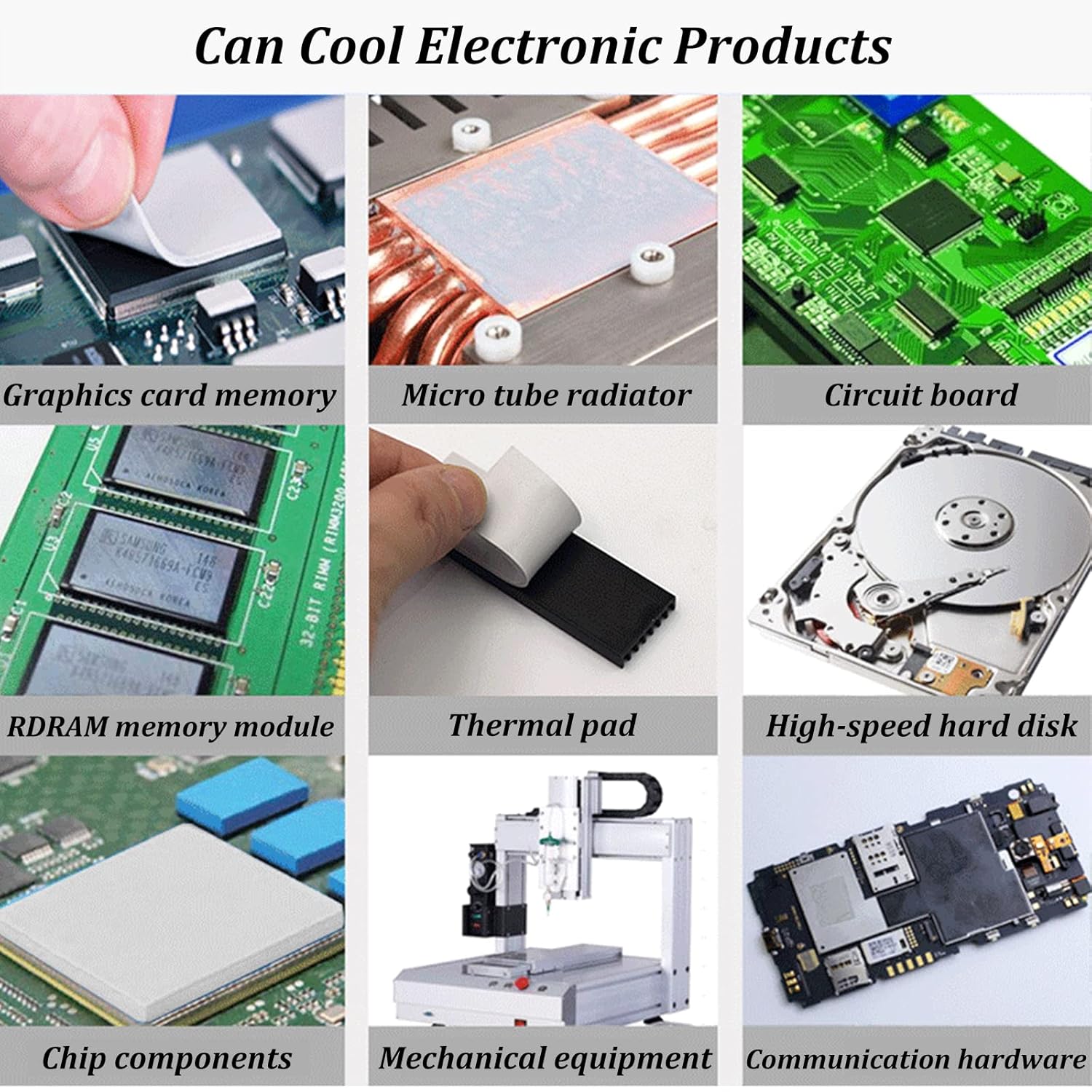 Thermal Pad 14.8 W/mK, 85x45x1mm, Non Conductive Heat Resistance High Temperature Resistance, Silicone Thermal Pads for Laptop Heatsink GPU CPU LED Cooler (1mm)