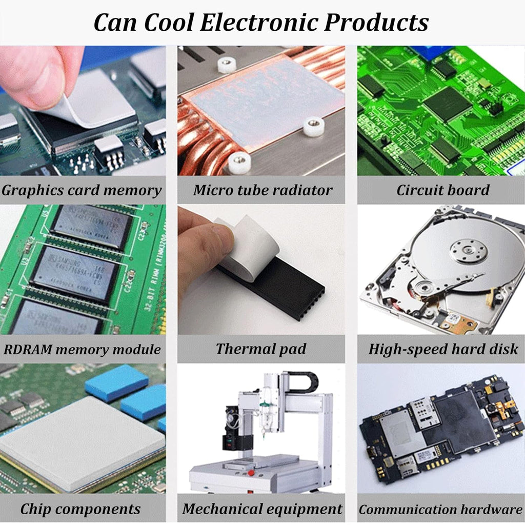Thermal Pad 14.8 W/mK, 85x45x0.5mm, Non Conductive Heat Resistance High Temperature Resistance, Silicone Thermal Pads for Laptop Heatsink GPU CPU LED Cooler (0.5mm)