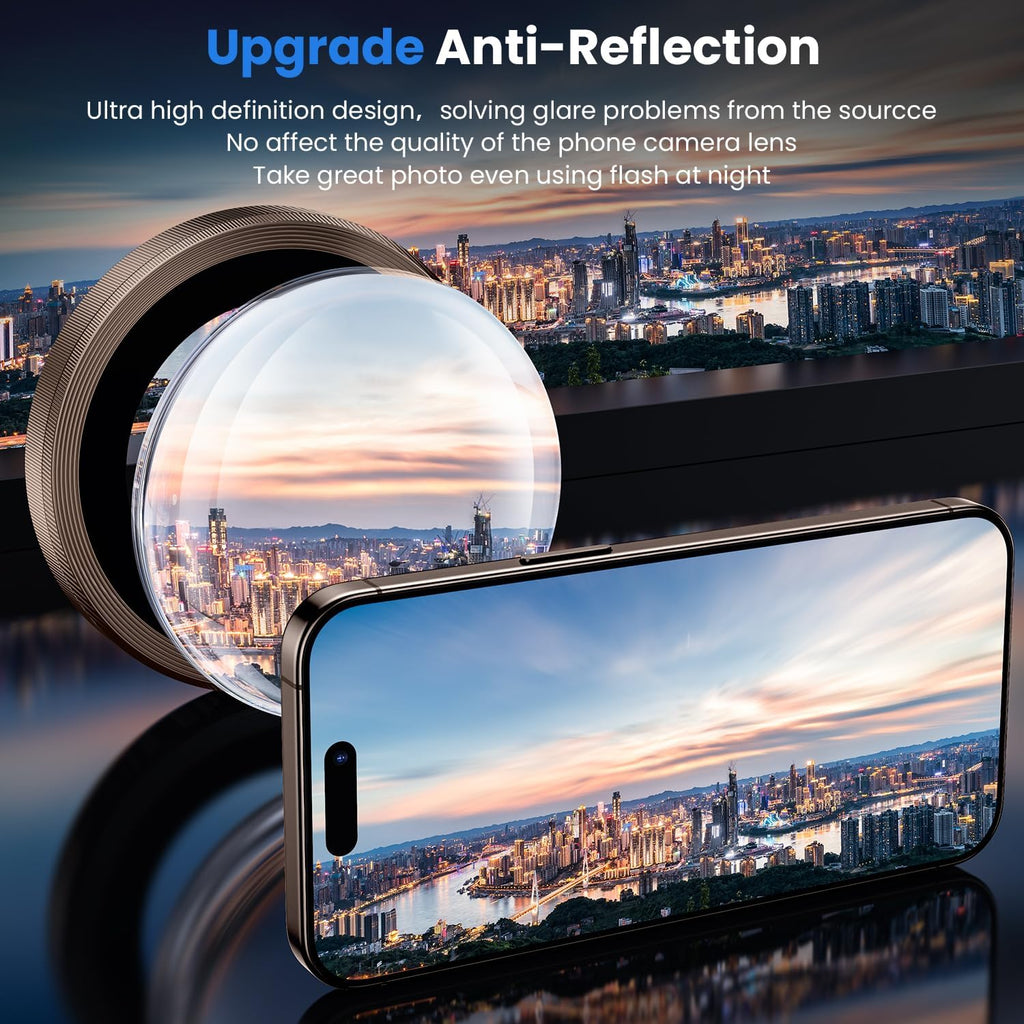 WSKEN for iPhone 16 Pro/iPhone 16 Pro Max Camera Lens Protector - [Original Shooting Model] Shatterproof Ultra HD Tempered Metal Glass Camera Screen Protector Cover Film Accessories