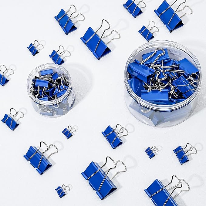 Temiary 24 Pcs Binder Clips, 1.6 Inch Large Metal Binder Paper Clip - Image 6