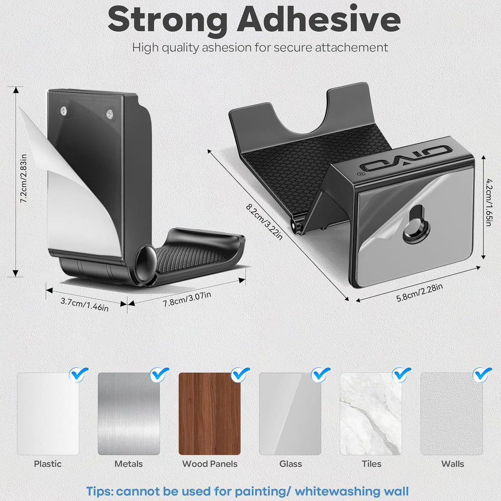 OIVO Controller & Headset Wall Mount Holder Stand, Foldable Headphone Stand, Gaming Controller Holder Hanger Hook, Universal Storage Organizer Controller/Earphone/Game Accessories-13 Packs