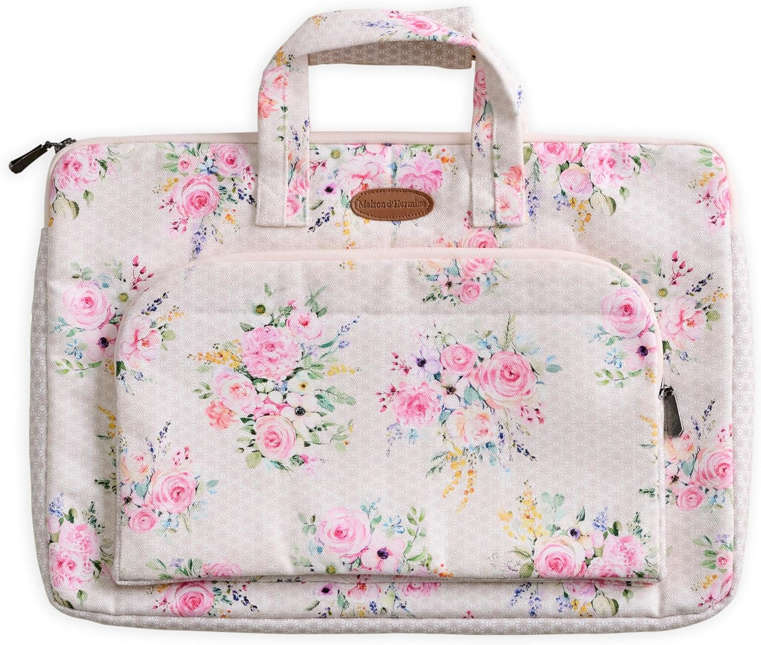 Maison d'Hermine Laptop bag with front pocket Stain and water repellent Cotton canvas