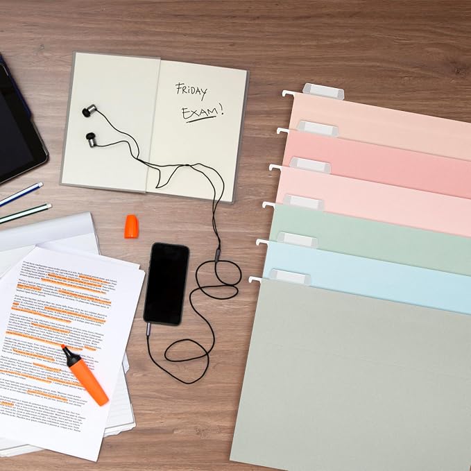 pmybupo Extra Capacity Hanging File Folders, 25 Pack Reinforced Letter Size - Image 7