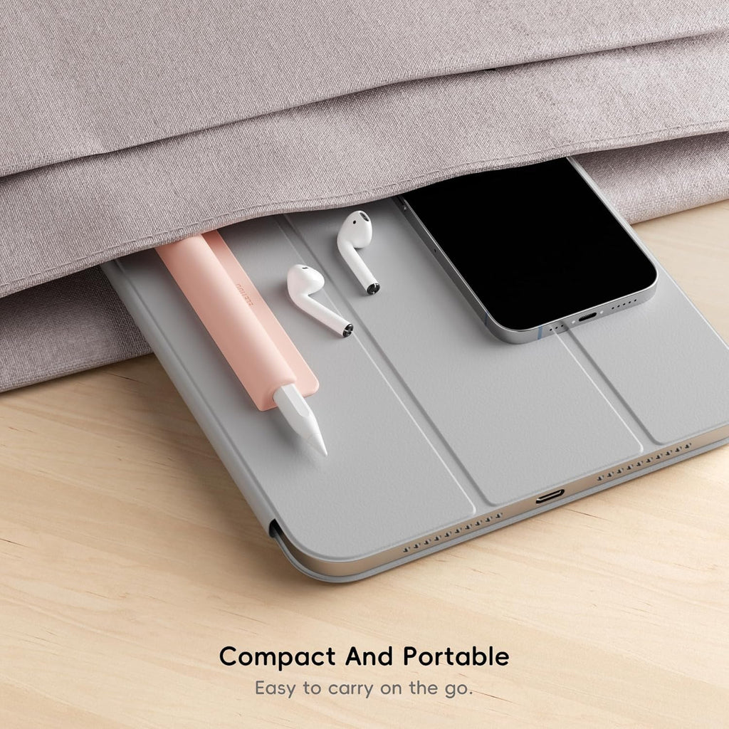ELETIUO Silicone Pencil Holder Sleeve,Compatible with Apple Pencil (USB-C),Apple Pencil 1st/ 2nd Generation,Strong Adhesive Sticky Attached to iPad Case for Stylus Pens,Pink