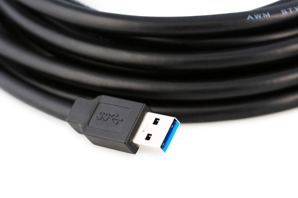 65 Feet Active USB Extension Cable 3.0 Male to Female with 3 Extension chipsets Signal Booster - Active Extension/Repeater Cord 20 Meters / 65 Feet (AC Power Supply Included)