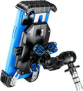 Kewig Motorcycle Fork Stem Phone Mount Holer with Vibration Dampener, [No Scratches Camera] Anti-Theft Motorcycle Cell Phone Holder, Fits for Fork Stem Tubes 12-25.4mm in Diameter, for 5.5-7.2" Phone