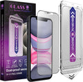 2 Pack Matte Screen Protector for iPhone 11/iPhone XR, 9H Tempered Glass, Full Coverage, Anti-Fingerprint, Auto Dust-Elimination, No Bubble, Easy Installation