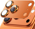 Hoerrye for iPhone 17 Pro Camera Lens Protector - [12FT Shatterproof Military Grade] [Strong Adsorption] Top 9H+ Tempered Glass Camera Screen Full Protective Cover Case Friendly,Cosmic Orange