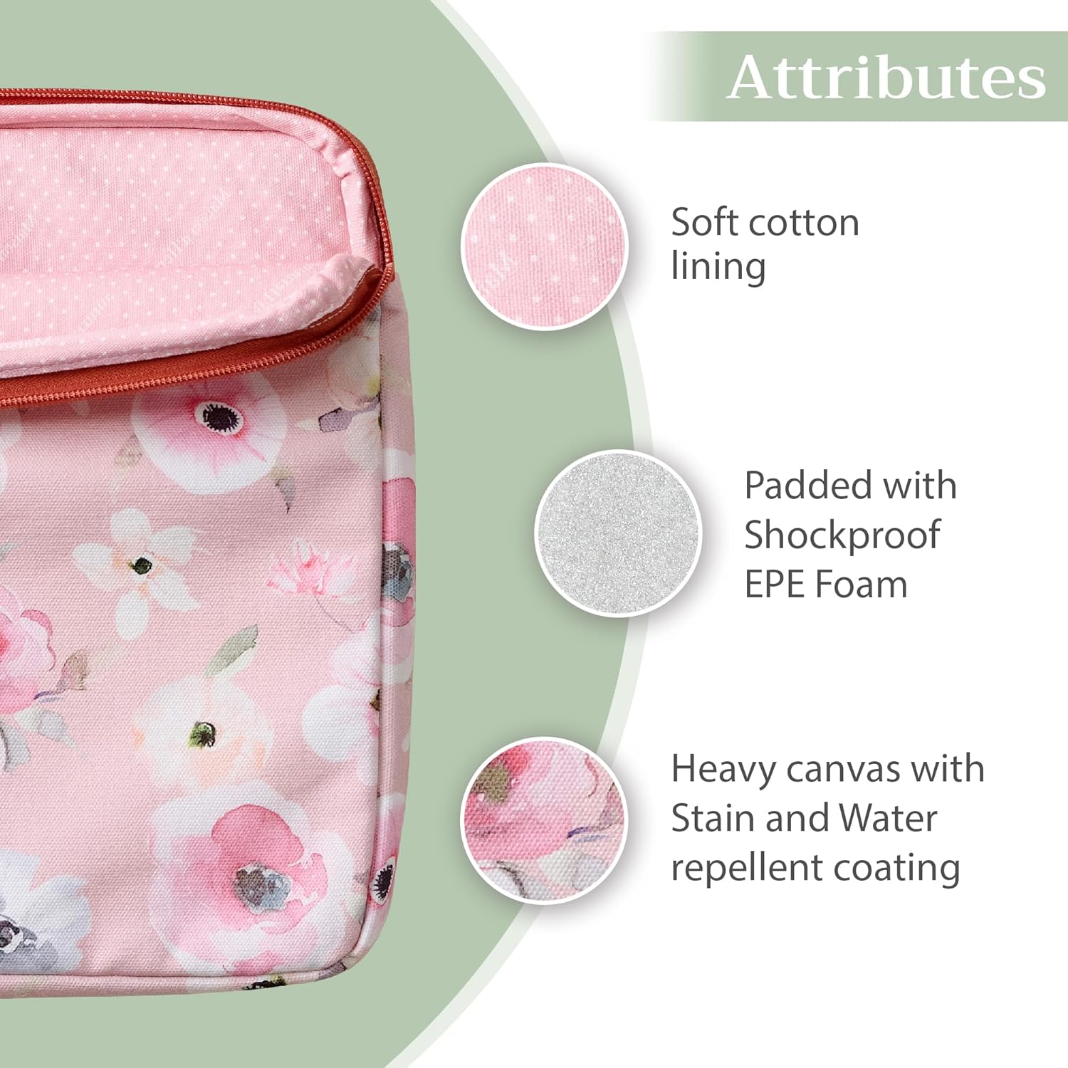 Maison d'Hermine Laptop bag with front pocket Stain and water repellent Cotton canvas