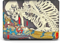 Berkin Arts Compatible with MacBook Pro 13 inch Cover, 2022-2016 Release A2289/A2251/A2338 M1 with Keyboard Cover & Screen Protector Feudal Japan Art (The Skeleton Specter by Kuniyoshi)