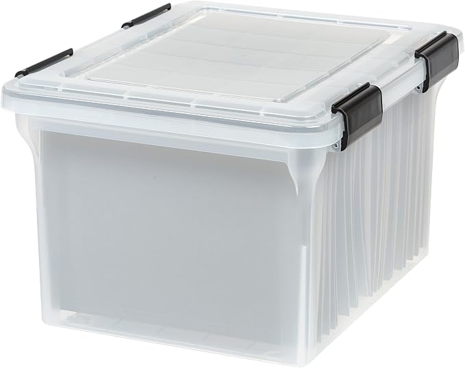 IRIS USA File Box WeatherPro Organizer Plastic by IRISUSA