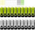 Thumb Drive 1GB USB Flash Drives 20 Pack 1GB USB 2.0 Jump Drives Multipack Memory Stick Zip Drive Pendrive 20 Packs with 20PCS Lanyards Label