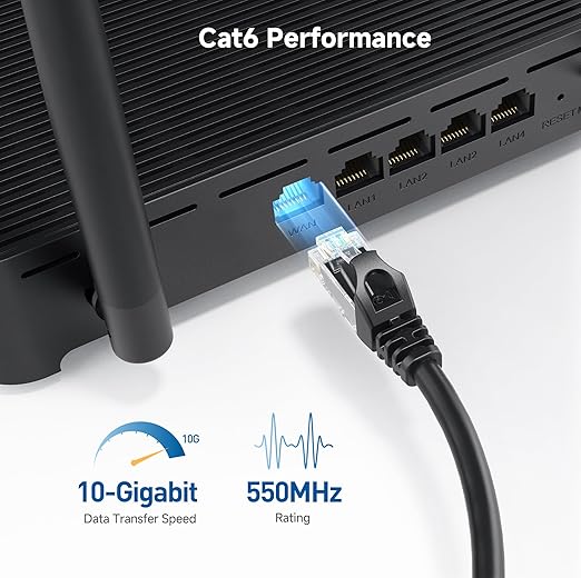 Cable Matters 10Gbps Snagless Cat 6 Ethernet Cable - 5ft - Image 3