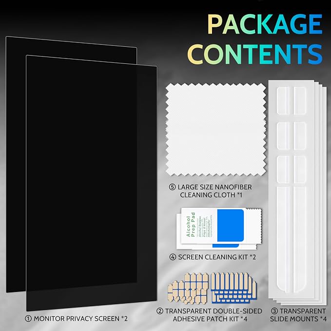 Peslv 27 Inch Privacy Screen for Computer Monitor 16:9 Aspect Ratio, Eye - Image 8