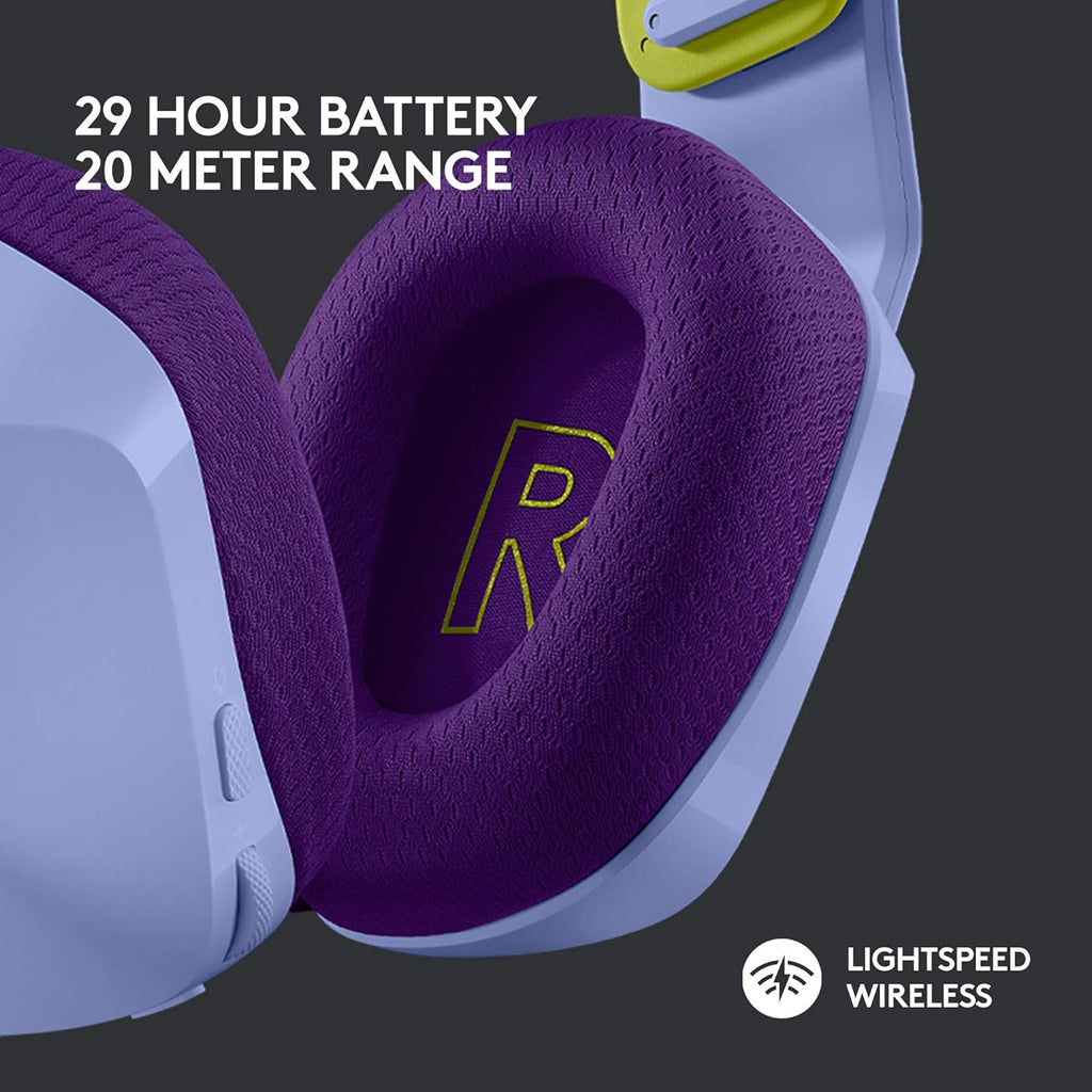 Logitech G733 Lightspeed Wireless Gaming Headset + Litra Beam LX Premium Dual-Sided RGB LED Streaming Key Light - Lilac