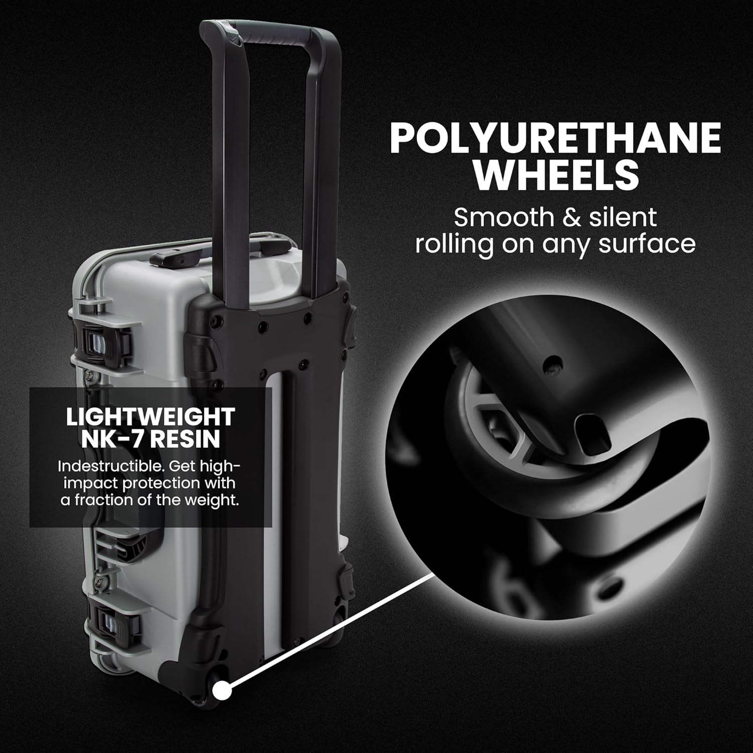 NANUK Wheeled Series 935 Lightweight NK-7 Resin Waterproof Protective Case