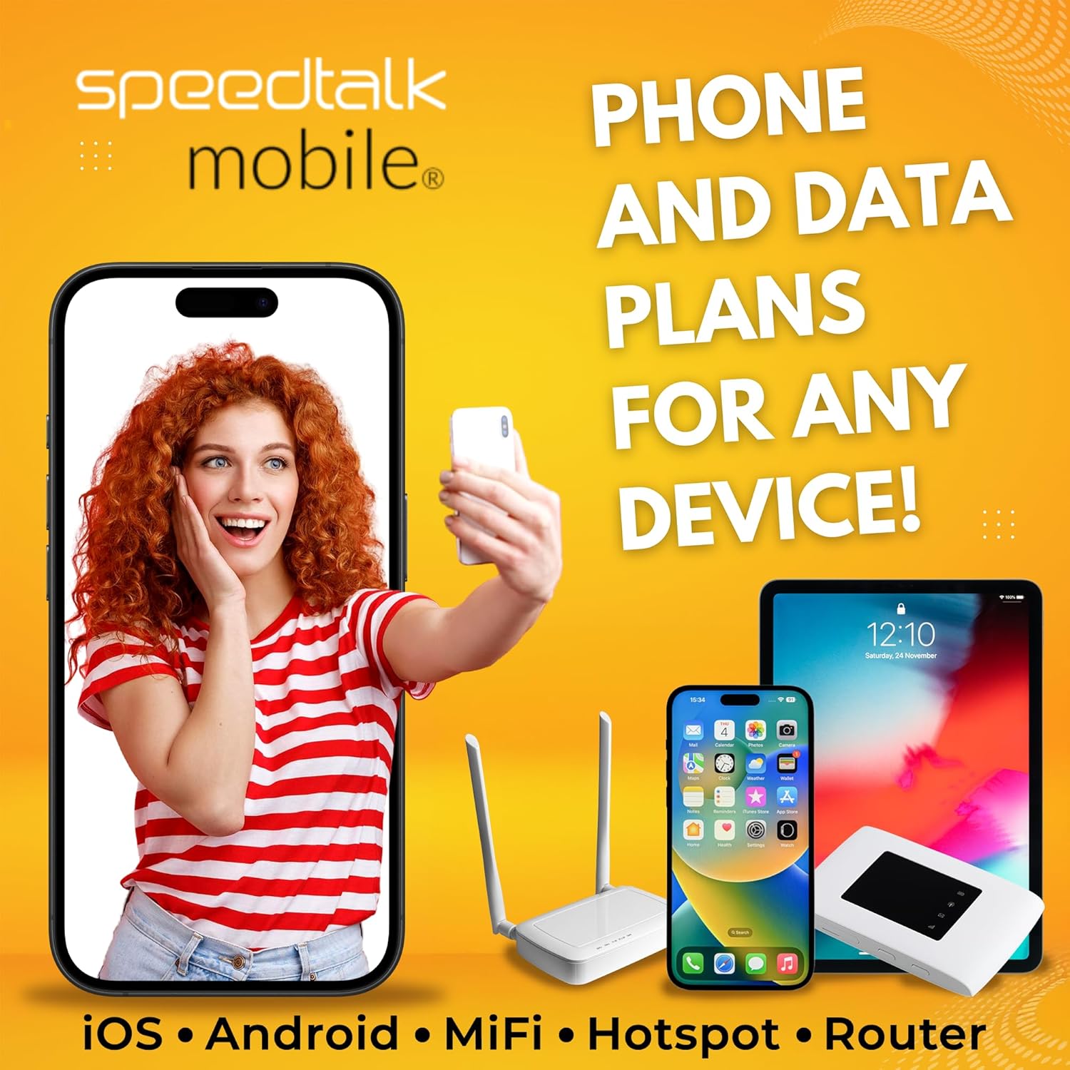 SpeedTalk Mobile SIM Card Kit for Smart Phones & Cellphones | $7.50 Monthly Plan - 250 Texts (SMS) + 250 Minutes (Talk) + 250 MB 5G 4G LTE Data | 3-in-1 Standard Micro Nano size | 30 Days USA Coverage