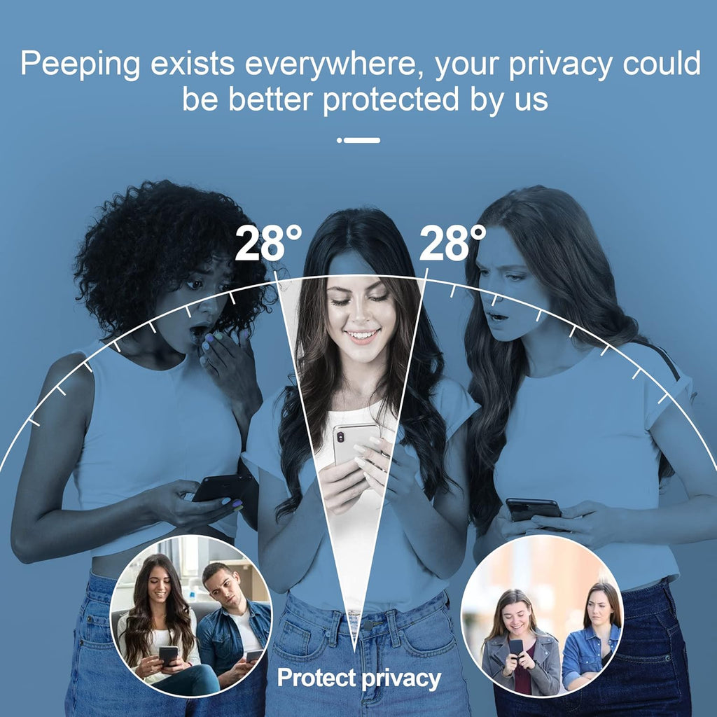 Compatible for iPhone 12/iPhone 12 Pro Privacy Screen Protector 6.1 Inch, Purple Gradient Colorful Anti Spy Anti Blue Light HD Screen Protector Tempered Glass Easy Installation