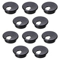 Desk Grommet 1-3/8inch(35mm)10 Pcs, Desk Hole Grommet, Cable Grommet, Desk Hole Cover, Desk Cord Hole Cover, Desk Cable Hole Cover, Desk Wire Hole Insert, Furniture Hole Cover(Black Grommets)