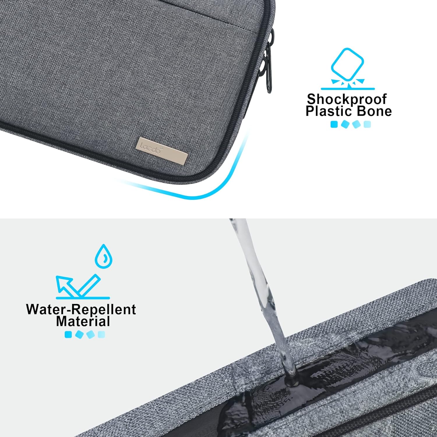 Lacdo Cord Organizer Travel, Cable Organizer Bag Case, Portable Electronics Organizer travel Case, 6 Layer Large Capacity Charging Cords Storage organizer for Cables, SD Card, Travel Essentials, Gray