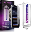 Screen Protector for iPhone 17 Pro Max 6.9-Inch, 2 Pack, 9H Tempered Glass, HD Clear, Full Cover, Anti-Fingerprint, Easy Installation