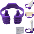 Honsky Thumbs-up Cell Phone Stand Holder, Tablet Stand Cradle for Desk Desktop Smartphone Cellphone Mobile Phone Tablets â€“ Universal Adjustable Flexible, Purple