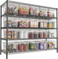 REIBII 3200LBS Storage Shelves 55.5" W Garage Shelving Heavy Duty 5 Tier by REIBII