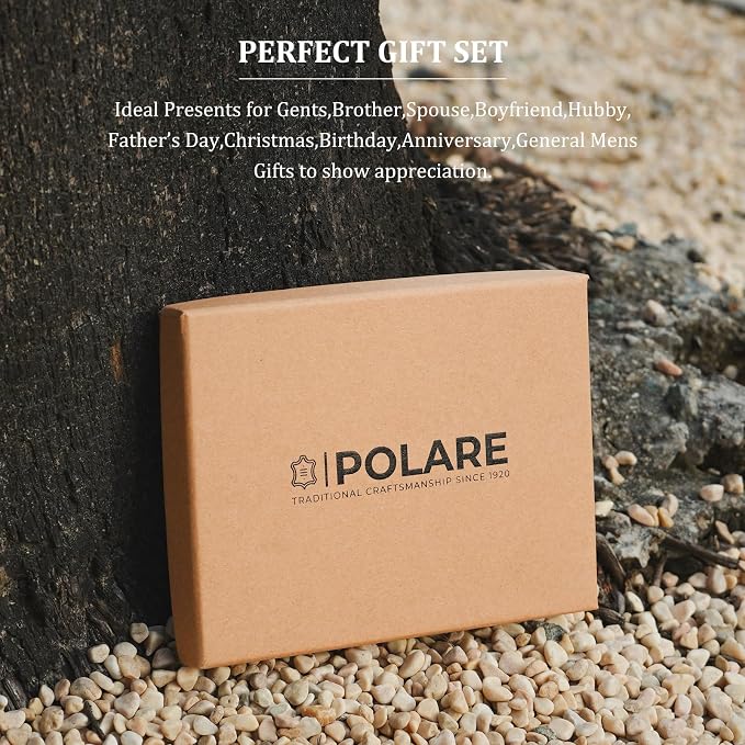 Polare RFID Blocking Napa Leather Passport Holder Travel Wallet - Image 6