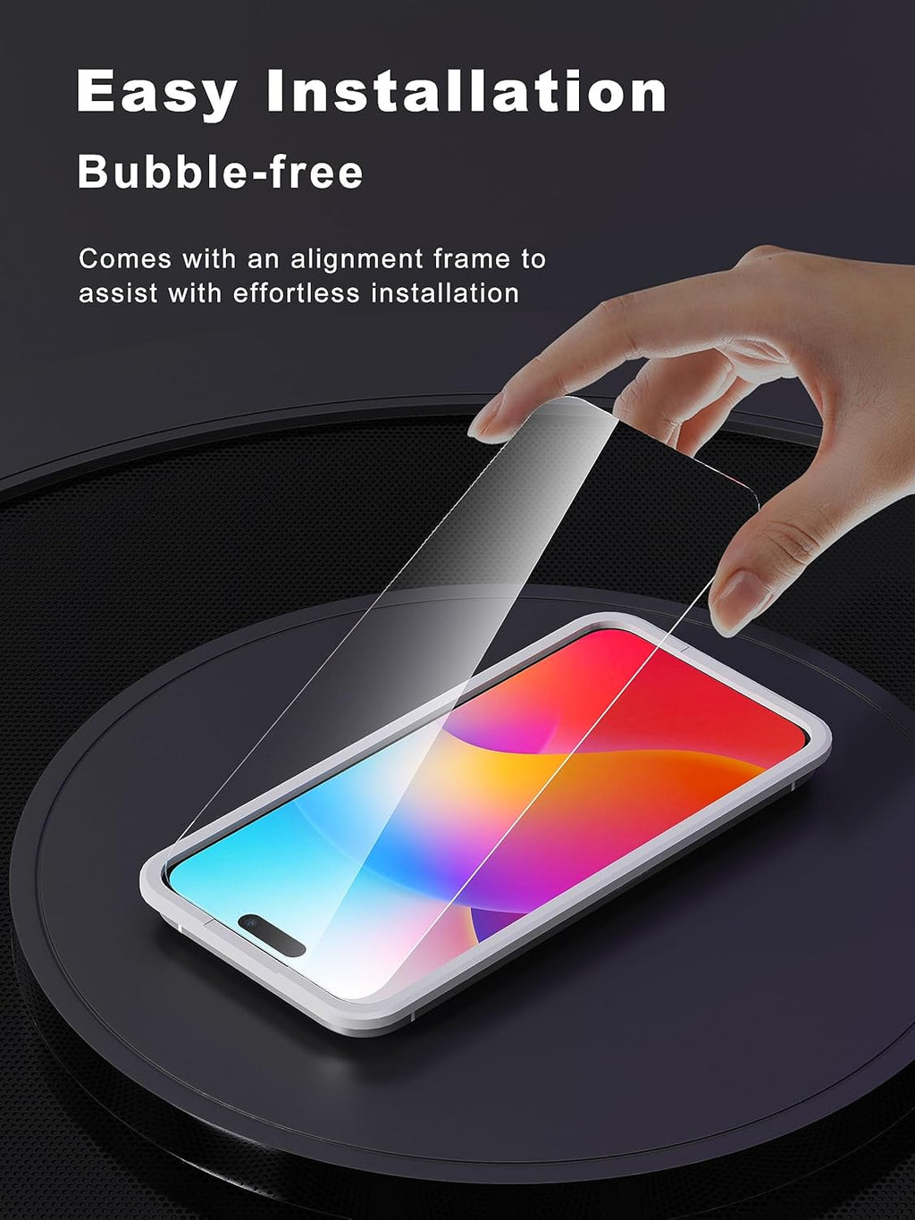 Compatible for iPhone 15 Pro Max Screen Protector 6.7 inch, Anti Blue Light HD Tempered Glass Screen Protector Easy Installation, Case Friendly, 2 Pack