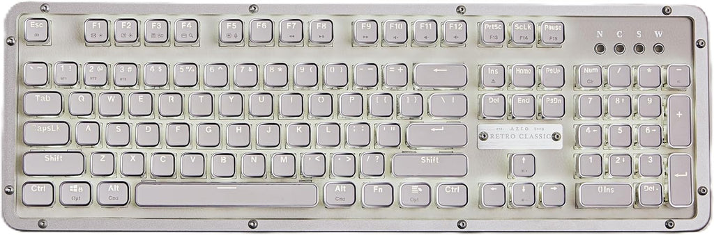 Azio RC Prestige Mechanical Keyboard, Bluetooth 5.0, Hot-Swappable Switches, PC/Mac (Ivory/Brown Switches)