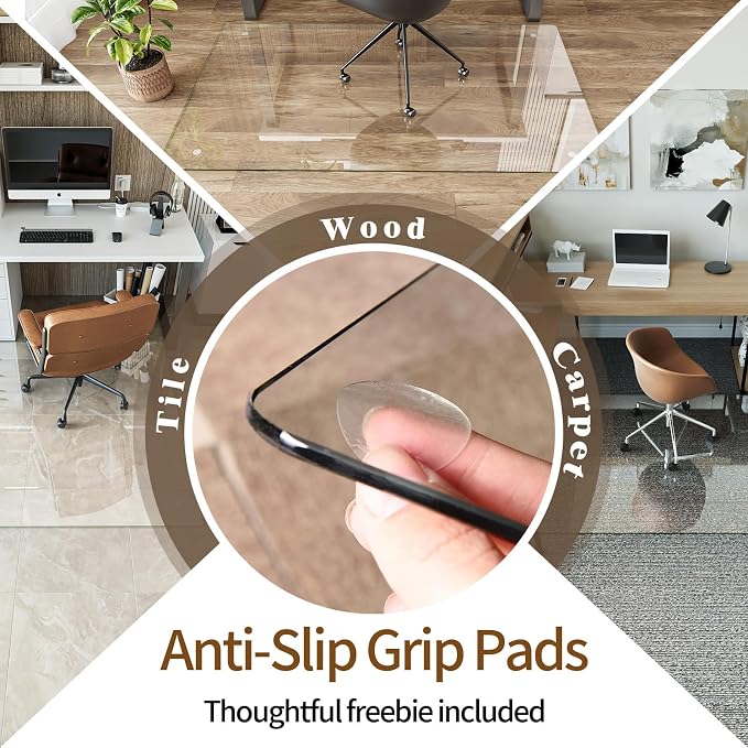 Koonmi Tempered Glass Chair Mat 48"x48" - Image 5