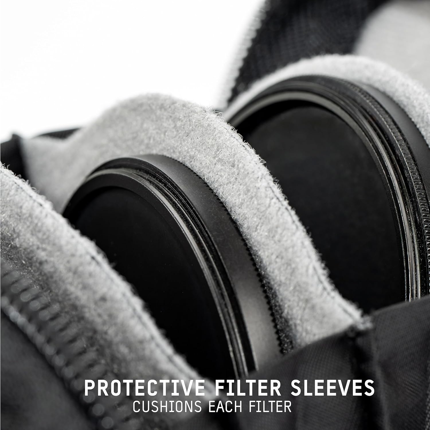 WANDRD Lens Filter Case - Store 4 Filters in Your Camera Backpack or Camera Case, Protect Photography Accessories from Scratches, Dust & Impact (Aegean Blue)
