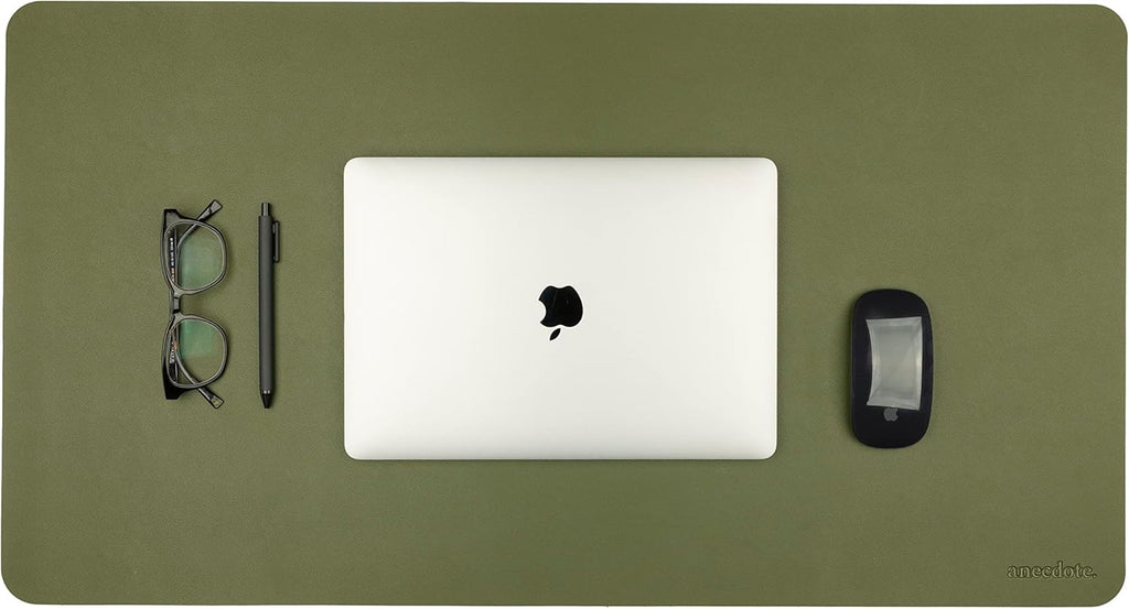 ANECDOTE Vegan Leather Desk Pad - 31.5"x17" Desk Mat for Your Office. This Quality Large Mouse Pad has Chic Elegance, Professional Look & Satisfying Touch - The Perfect Leather Mouse Pad for You!