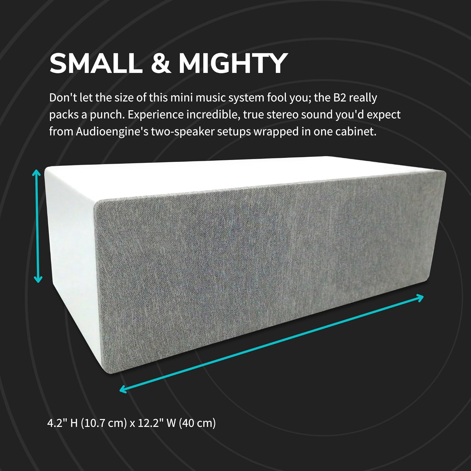 Audioengine All in One A2+ (B2) Portable Wireless Speaker - Audio with Lossless aptX Bluetooth and Analog Audio Input for Phone, Tablet, and Computers