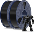 SUNLU PETG Filament 1.75mm Bundle, Less Stringing and Good Layer Adhesion 3D Printer Filament, Individually Vacuum Packed, 2kg in Total, 1kg per Spool, PETG 2 Pack, Black+Black