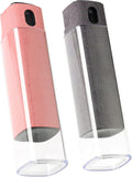 2 Pcs Screen Cleaner Kit, 3-in-1 Touchscreen Mist Cleaner Spray Bottle Tool & Microfiber Cloth for Phone/Laptop/Tablet/TV/Monitor/Car Screens(Pink+Grey)