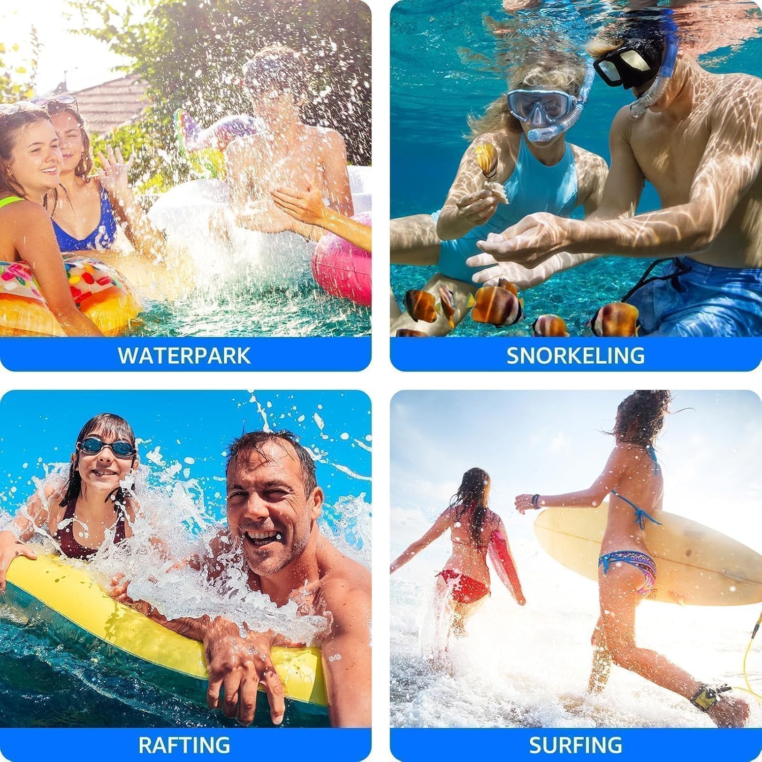 Waterproof Phone Case,with Inside Card Protector, IPX8 Cell Phone Dry Bag Up to 8.3" for iPhone 16 15 14 13 12 Pro Max XS Plus Galaxy S22, Cruise Vacation Essentials, 2 Pack Black &Yellow
